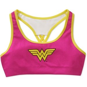 Girls Wonder Woman sports bra.